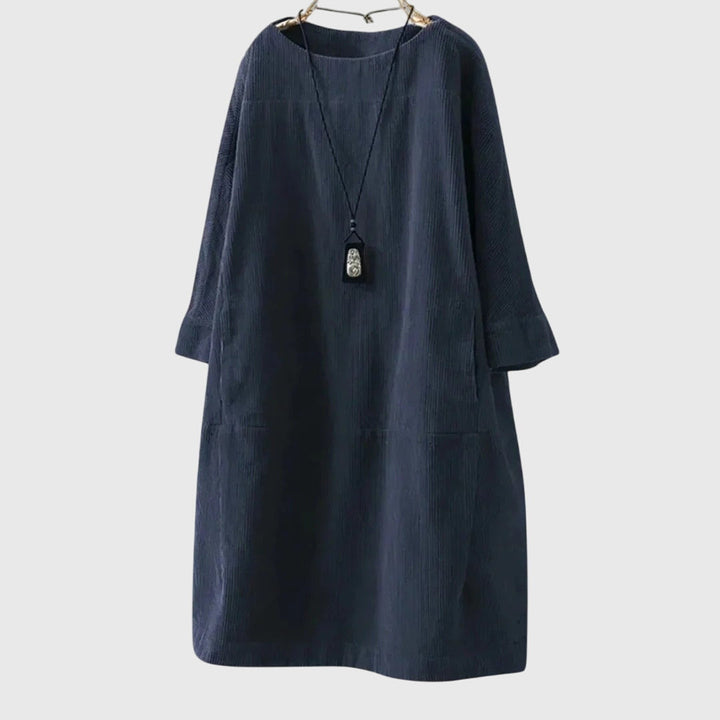 Jette | Cotton Velvet Midi Dress