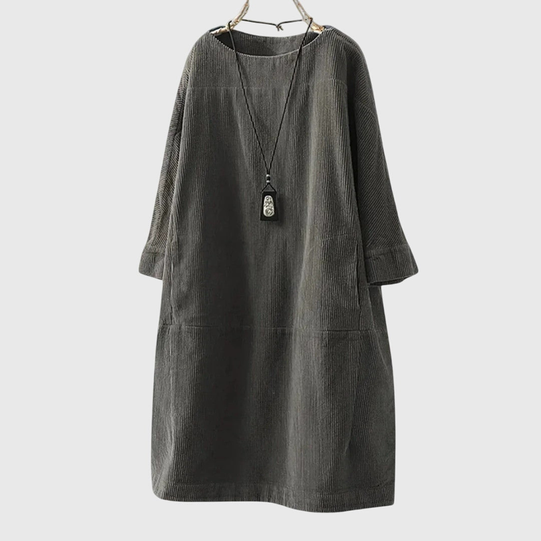 Jette | Cotton Velvet Midi Dress