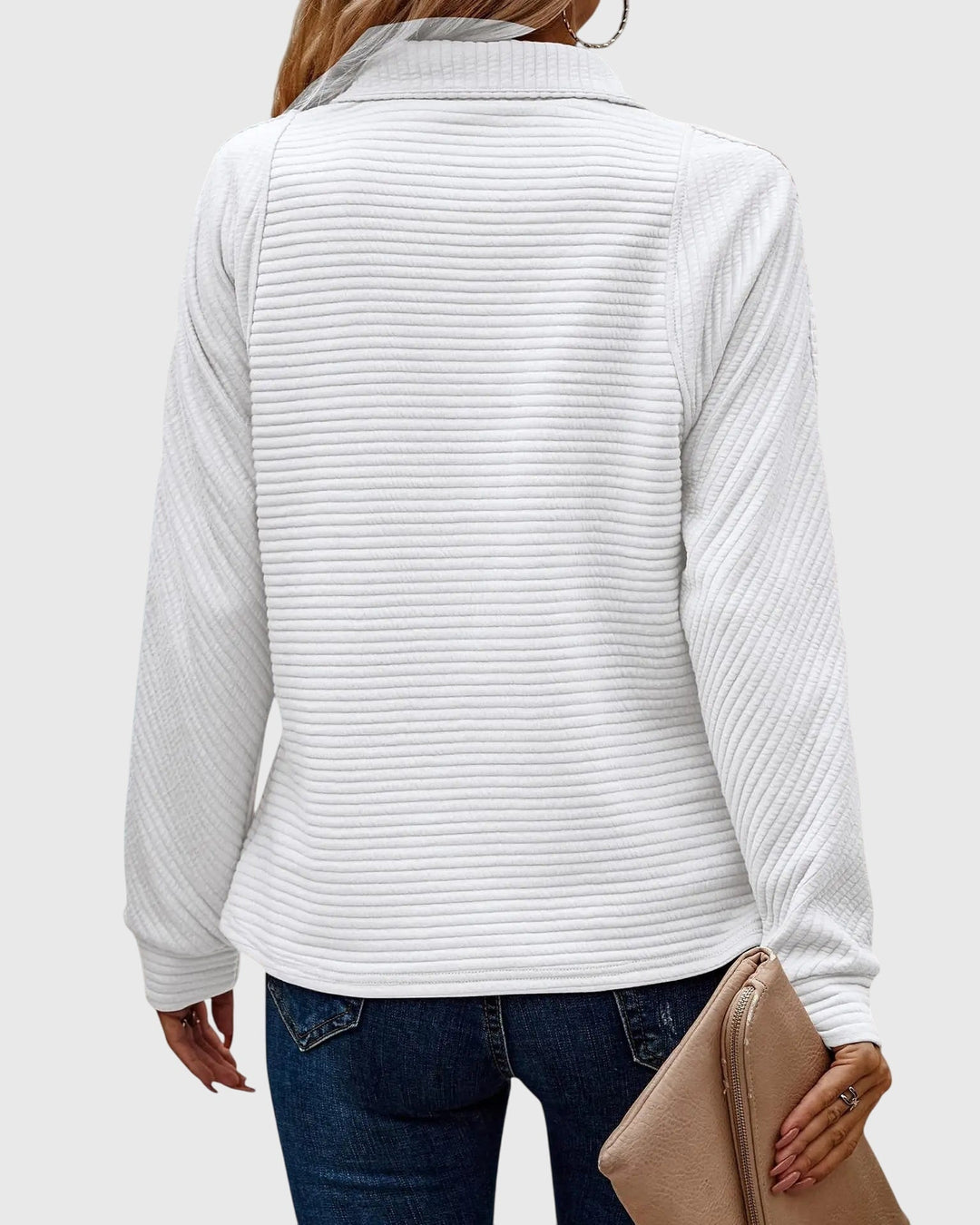 Nora | Elegant Sweater with Half Zip