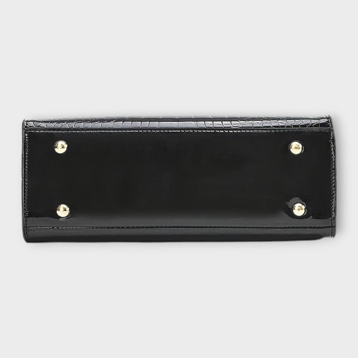 Carolien | Handbag made of shiny crocodile leather