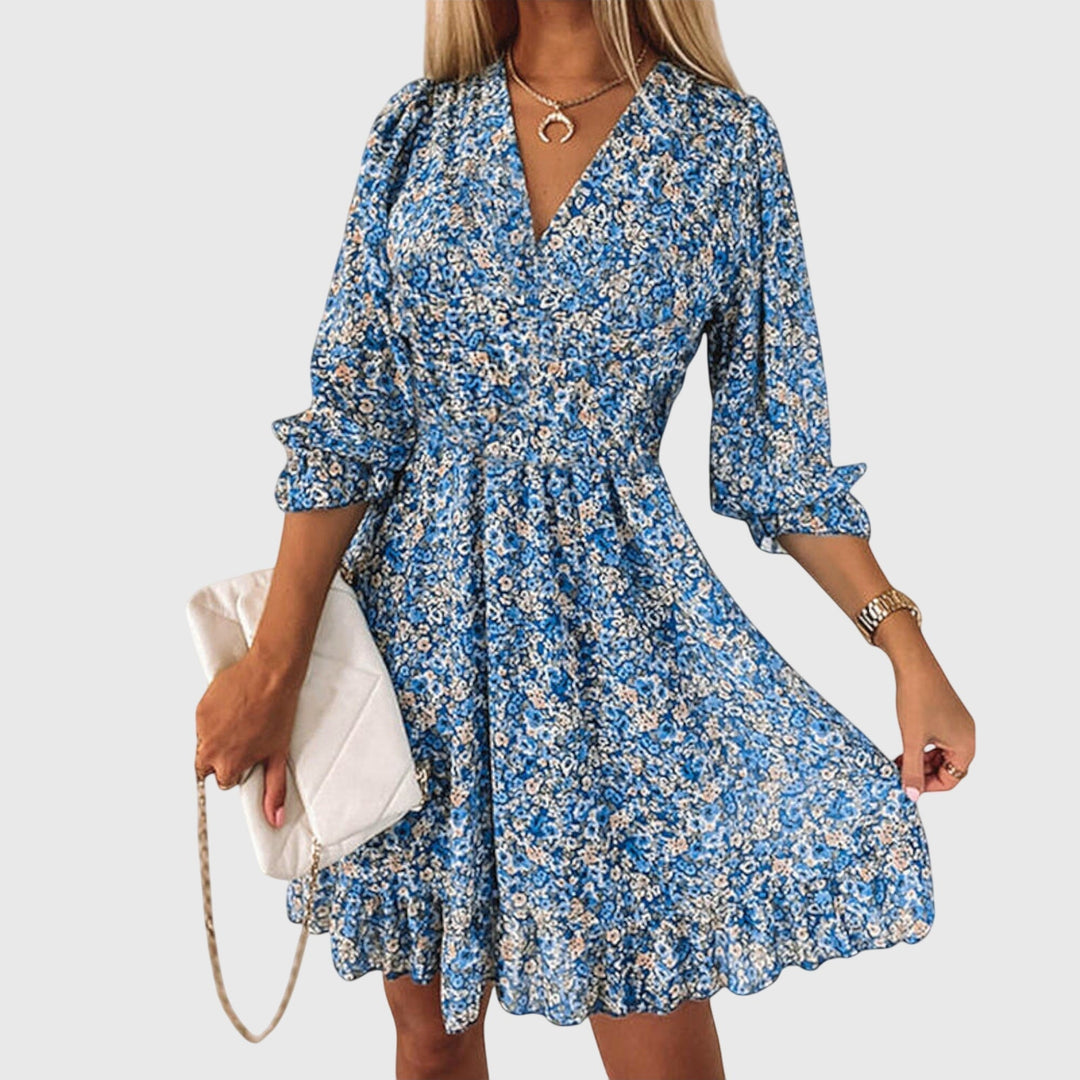 Nora | Floral Puff Sleeve Dress