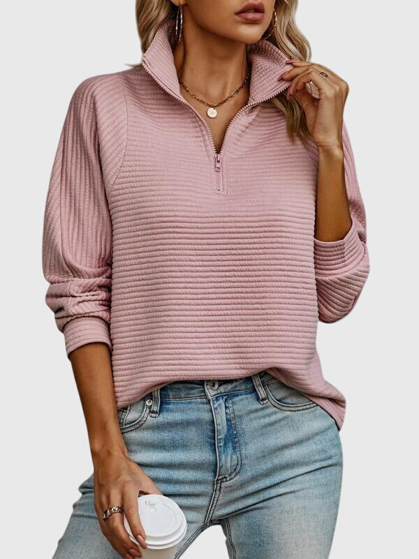Nora | Elegant Sweater with Half Zip