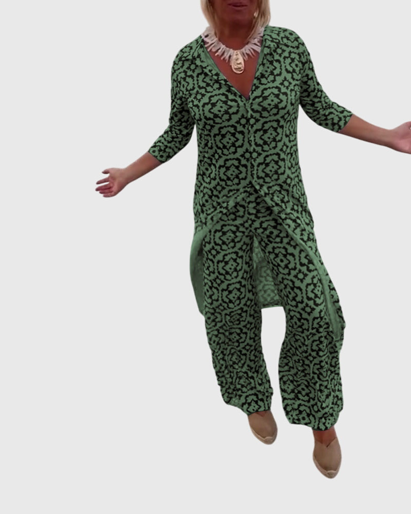 Jojanneke | Elegant Vintage Two-Piece Set