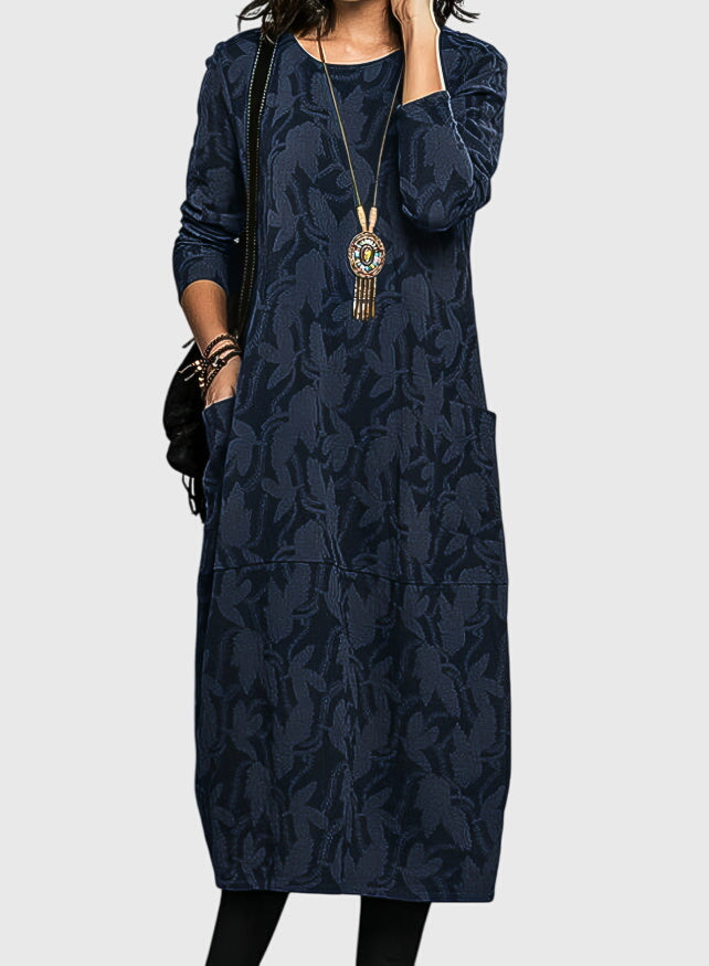Janneke | Casual Dress with Round Neck