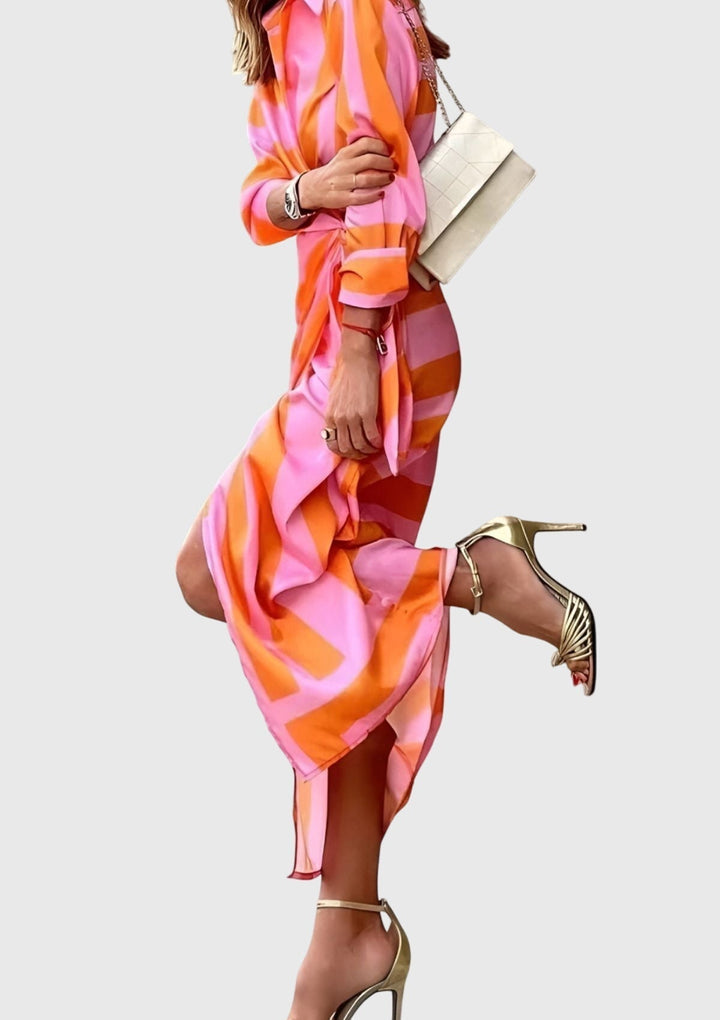 Mijntje | Elegant Wrap Dress with Print
