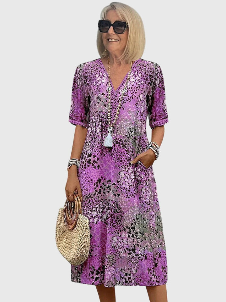Sophie | Elegant Midi Floral Dress