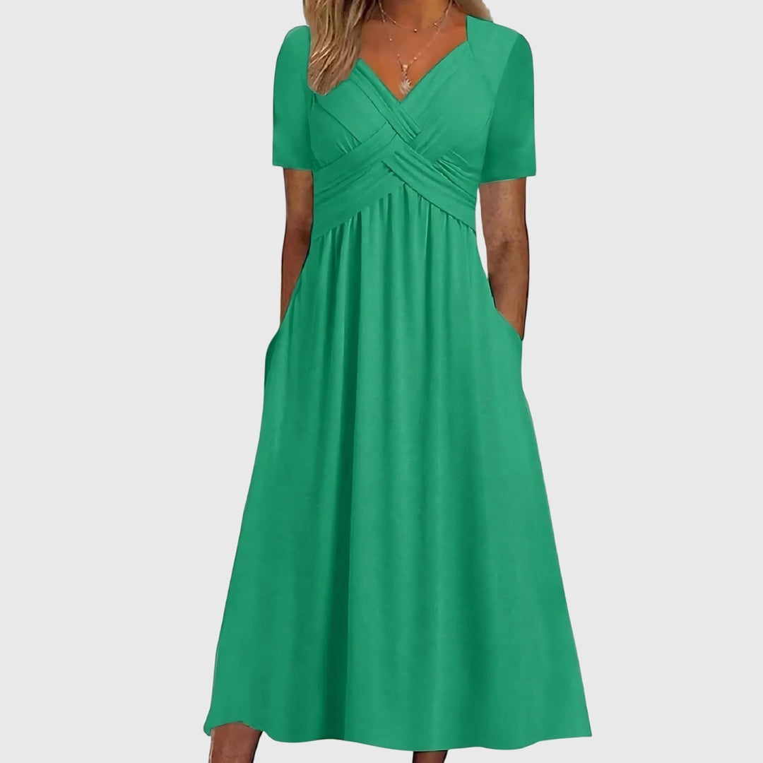 Renate | Midi Dress with Tummy Control