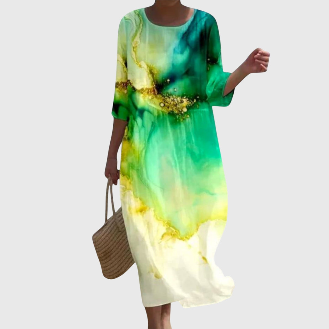 Nynke | Elegant Maxi Floral Dress