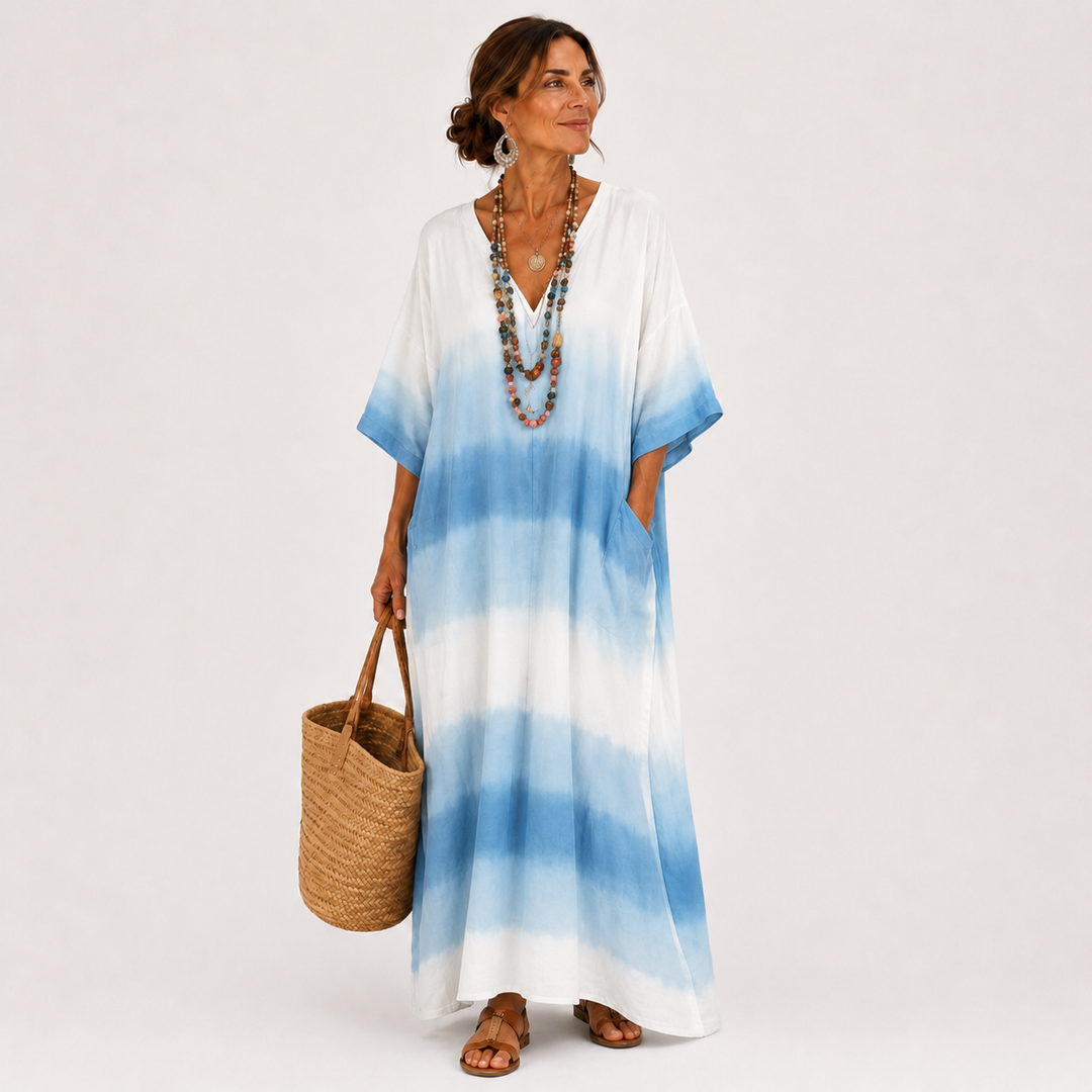 Caftan Jamila Blue Gradient