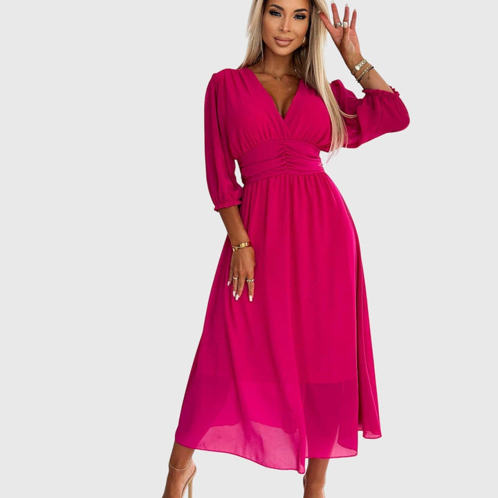Lineke | Light Silk Chiffon Dress