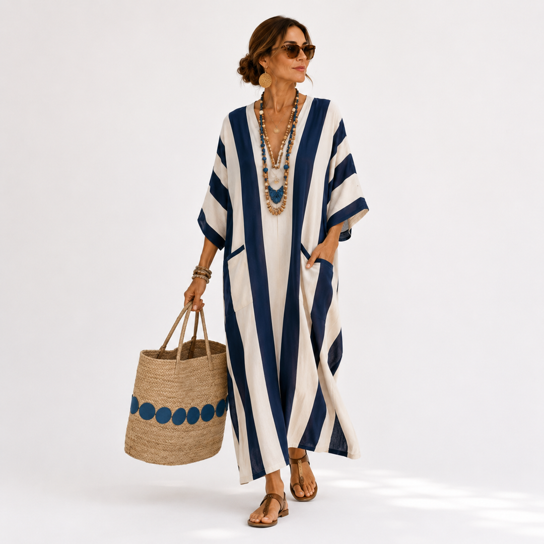 Caftan Yasmina Navy Blue