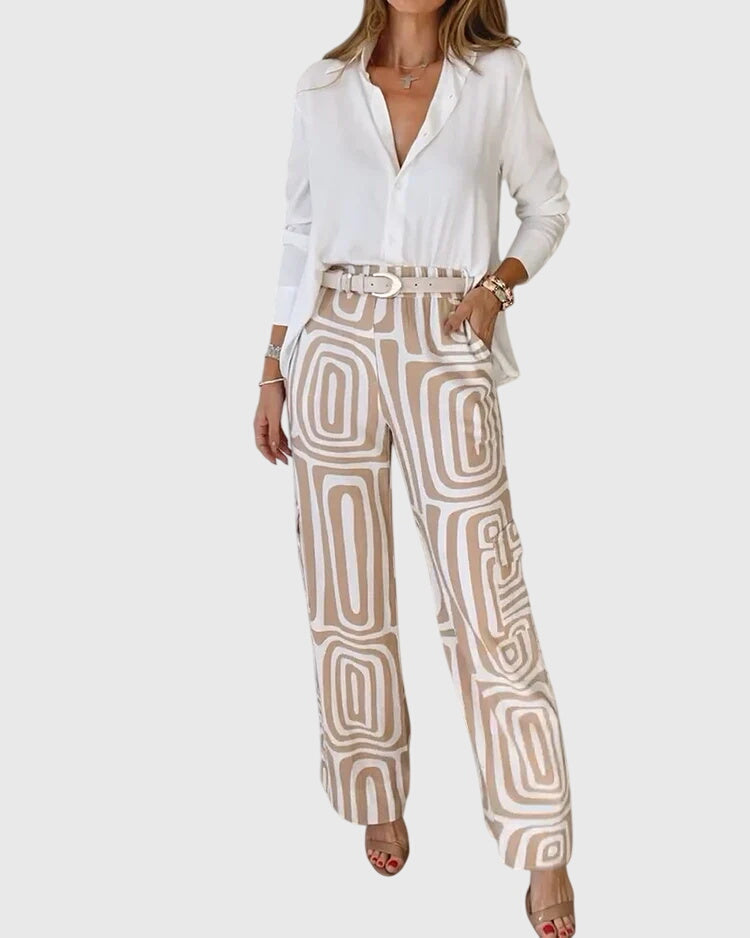 Lottie | Elegant Pants + Blouse & Free Belt