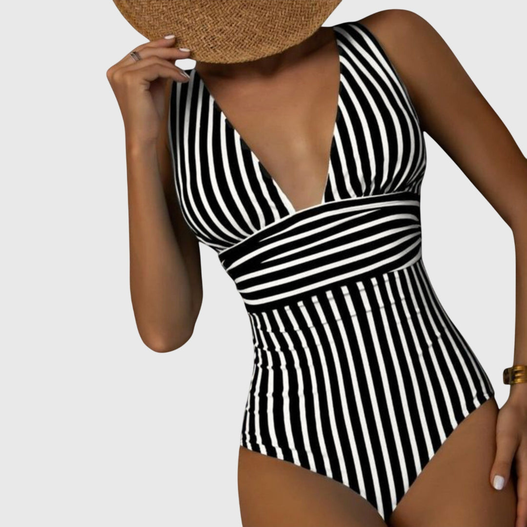 Maud | Finally Striped Swimsuit with Support