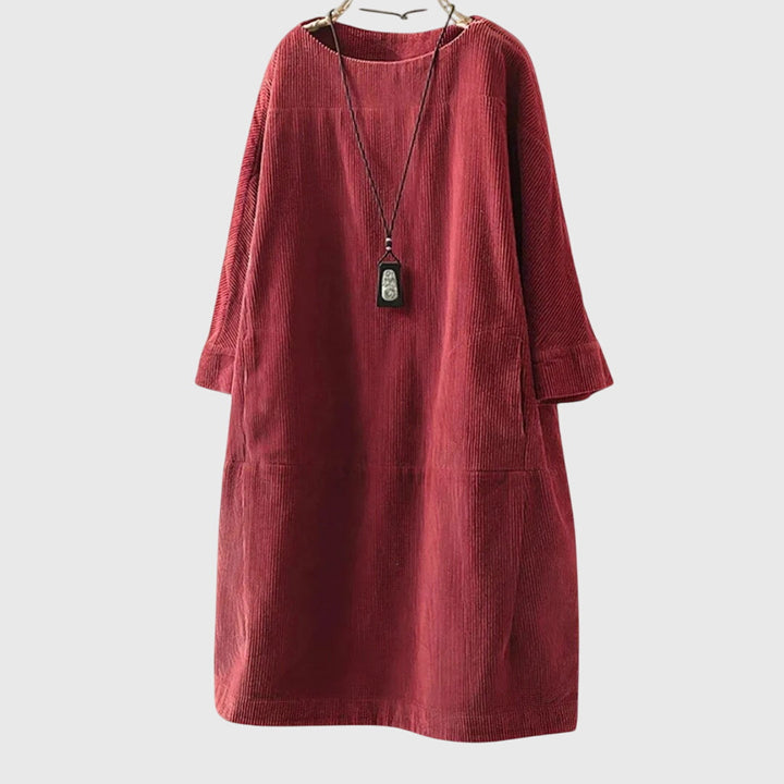 Jette | Cotton Velvet Midi Dress