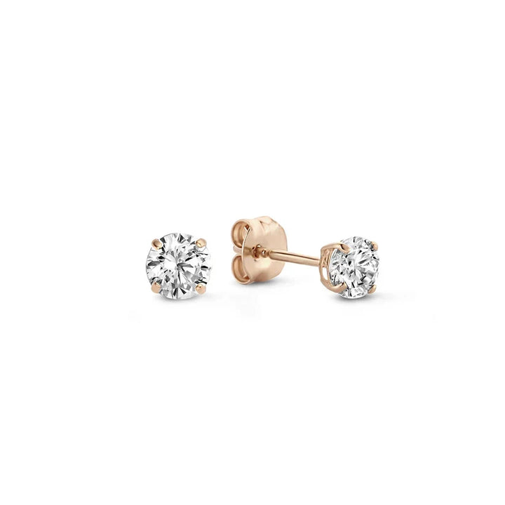 Droplet-shaped moon earrings