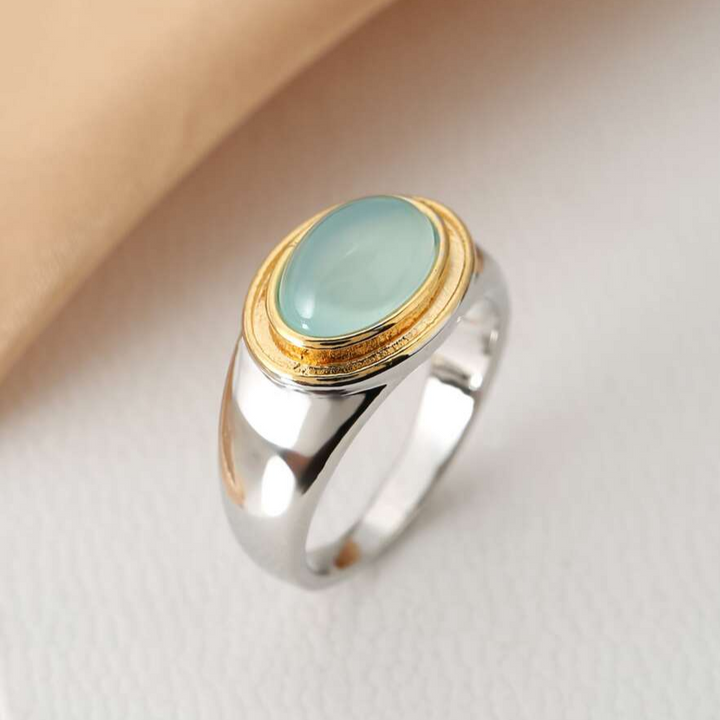 Gabi - Ring in Green Moonstone Vintage