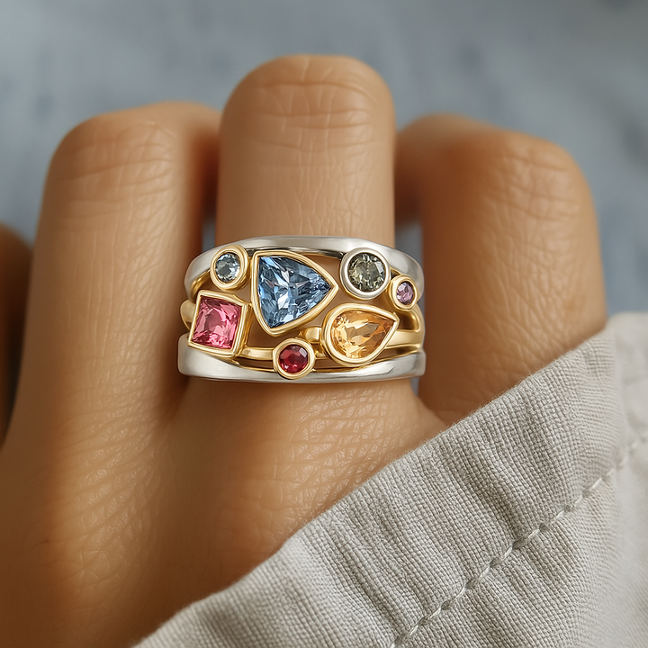 Vintage Bunter Zirconia Ring
