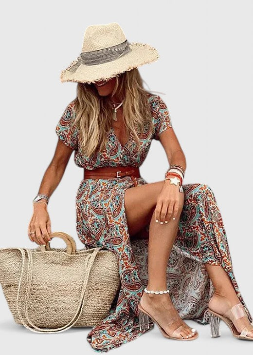 Caroline | Elegant Maxi Boho Dress