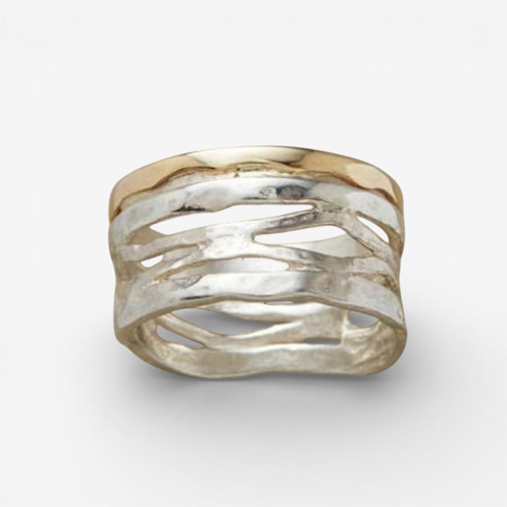 Vintage gold and silver ring