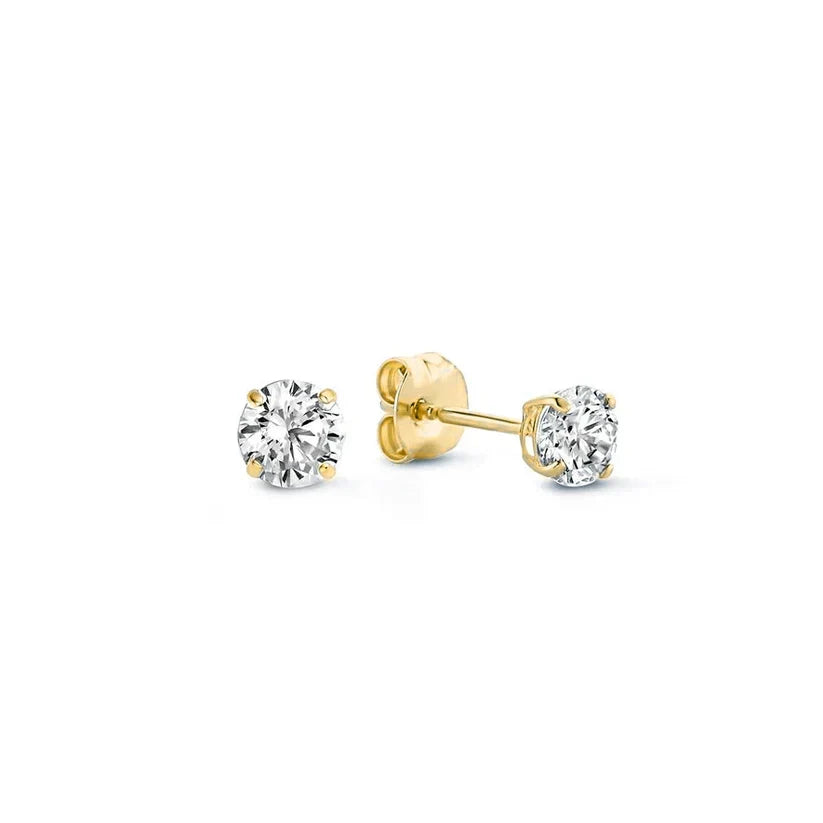 Droplet-shaped moon earrings