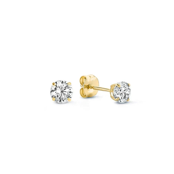 Droplet-shaped moon earrings