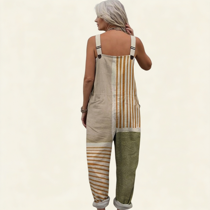 Juliette | natural striped, bright and refined dress