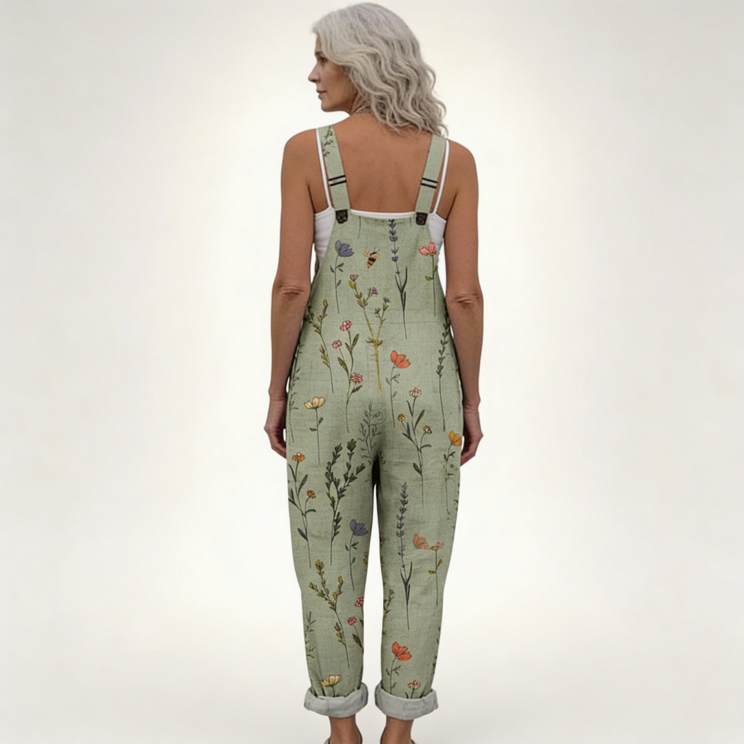 Truus | sage flowers dress