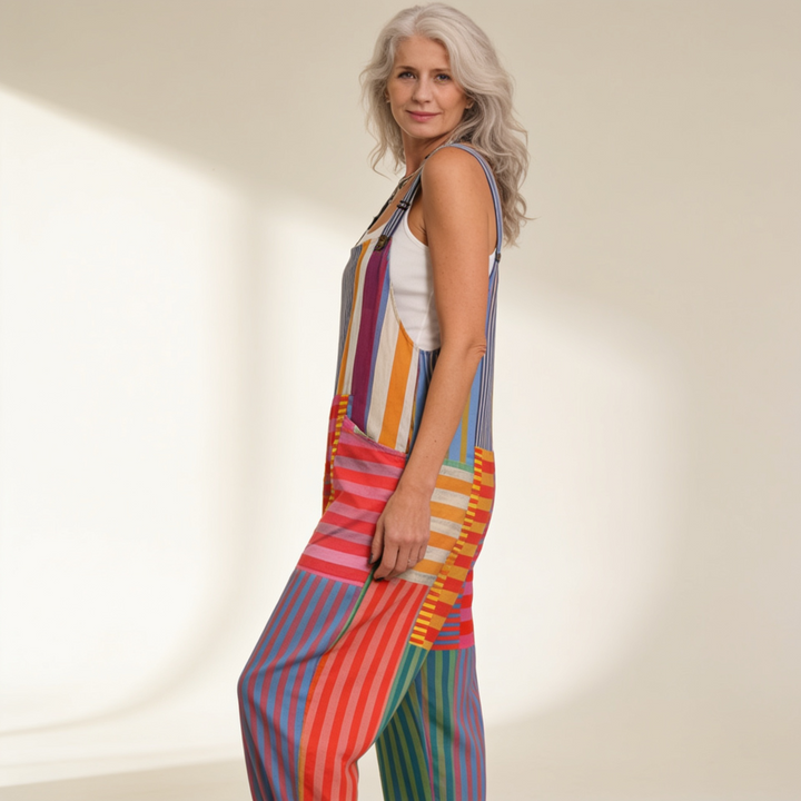 Manon | artistic colorful stripes with light