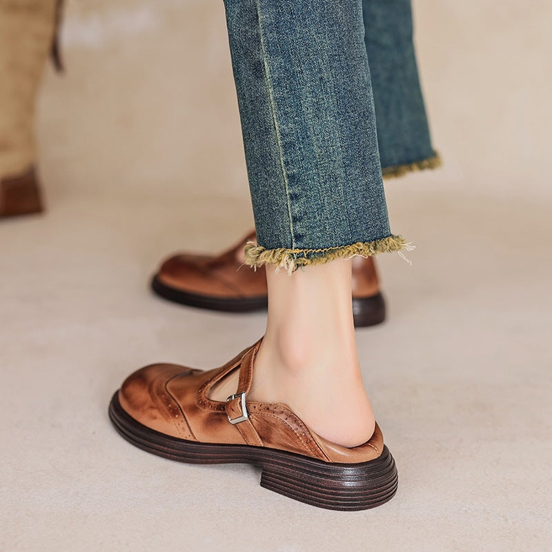 Wanda | Leather Mary Janes