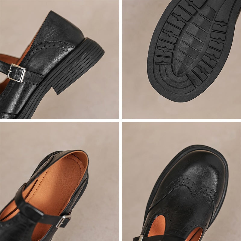 Wanda | Leather Mary Janes