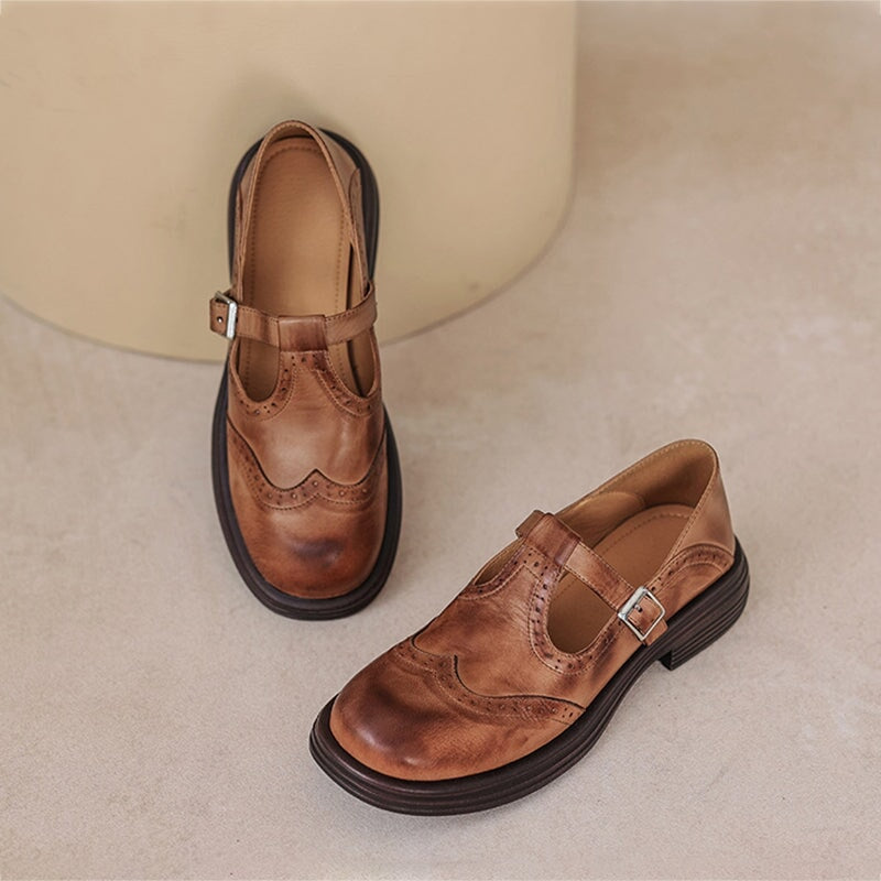 Wanda | Leather Mary Janes