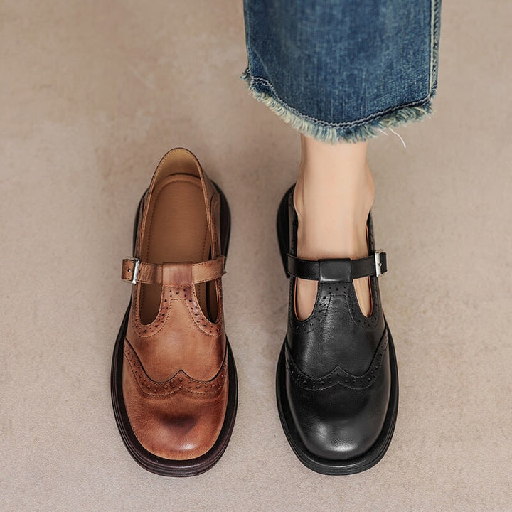 Wanda | Leather Mary Janes