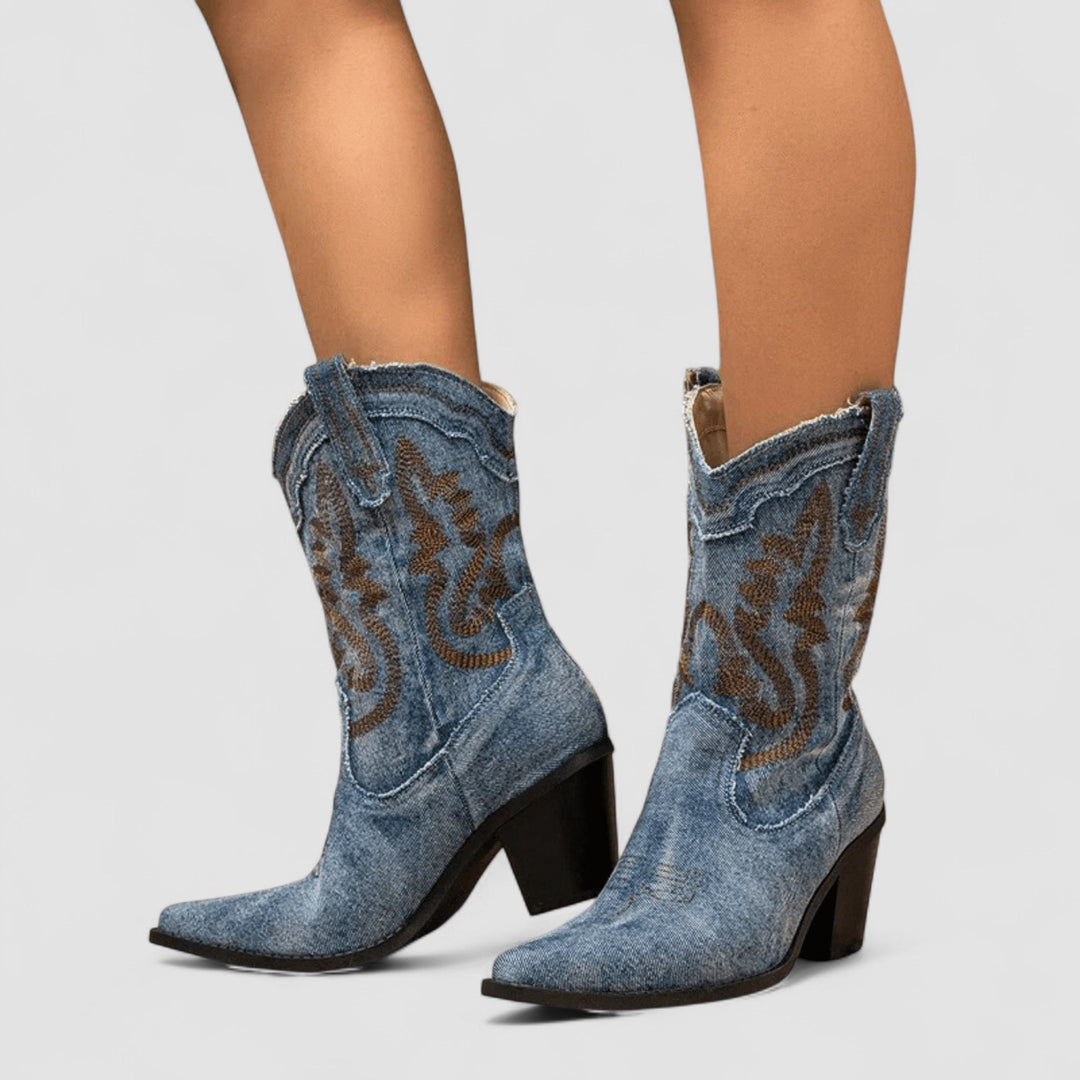 Stien | Orthopedic Denim Ankle Boots