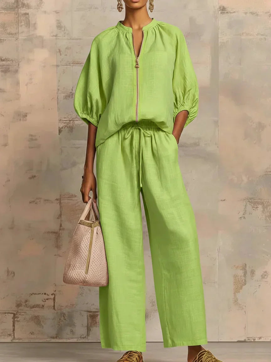 Henrietta | Set of Two: Shirt and Wide Pants